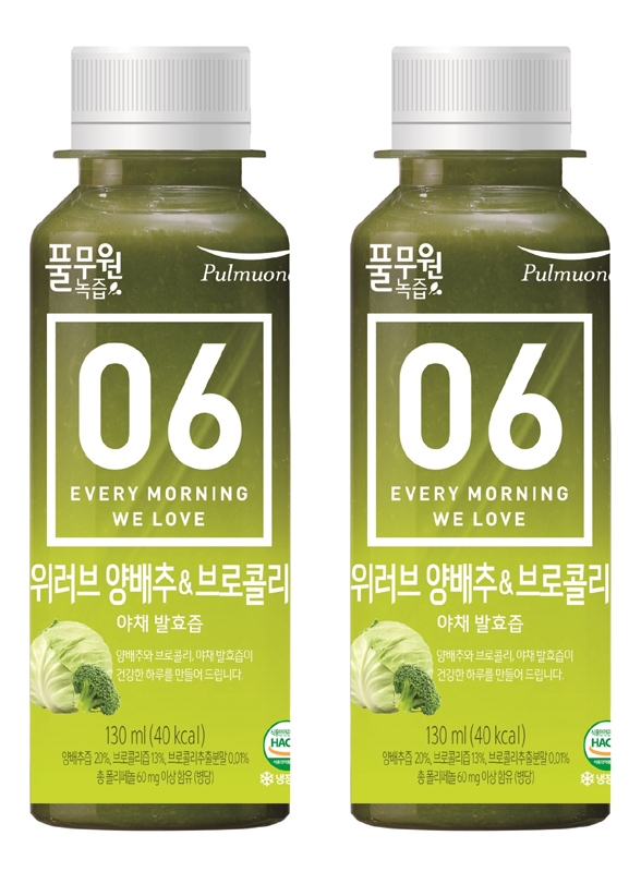 풀무원녹즙 '위러브 양배추브로콜리' 제품