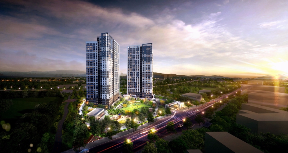 천안불당 금호어울림 야경투시도.(사진=금호건설)