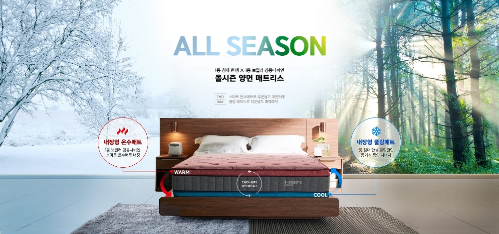 한샘 '유로 502 올시즌 매트리스' 이미지. (사진= 한샘)