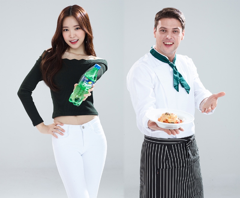 손나은 미카엘 셰프 스프라이트 모델 발탁.(사진=코카-콜라사)