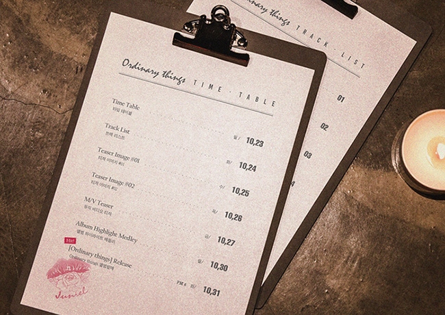 ‘31일 컴백’ 주니엘, 신보 ‘Ordinary things’ 티저 콘텐츠 공개 예고