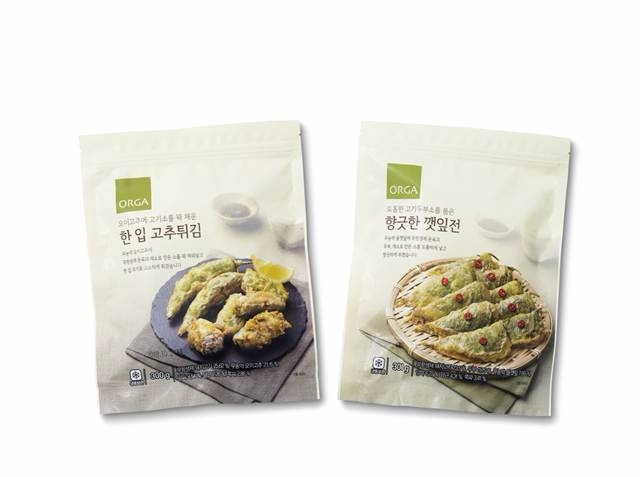 올가홀푸드, 깻잎전·고추튀김 출시