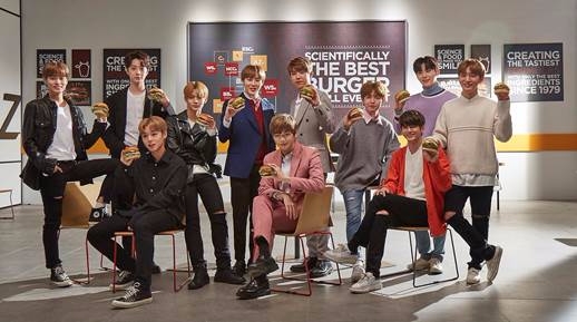 롯데리아, 신규 모델 ‘워너원(Wanna One)’ 프리뷰 영상 공개