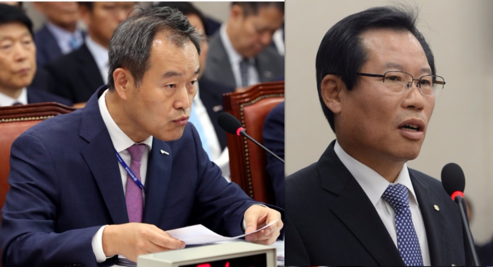 (좌)김영민 광물자원공사 사장 (우)조강래 한국벤처투자대표