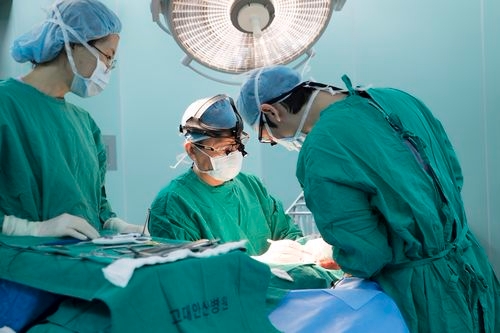 구강암 수술 장면(고려대 안산병원)