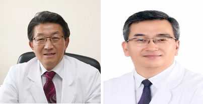 경희대병원 신경외과 임영진 교수(경희의료원장/좌측)과 박봉진 교수