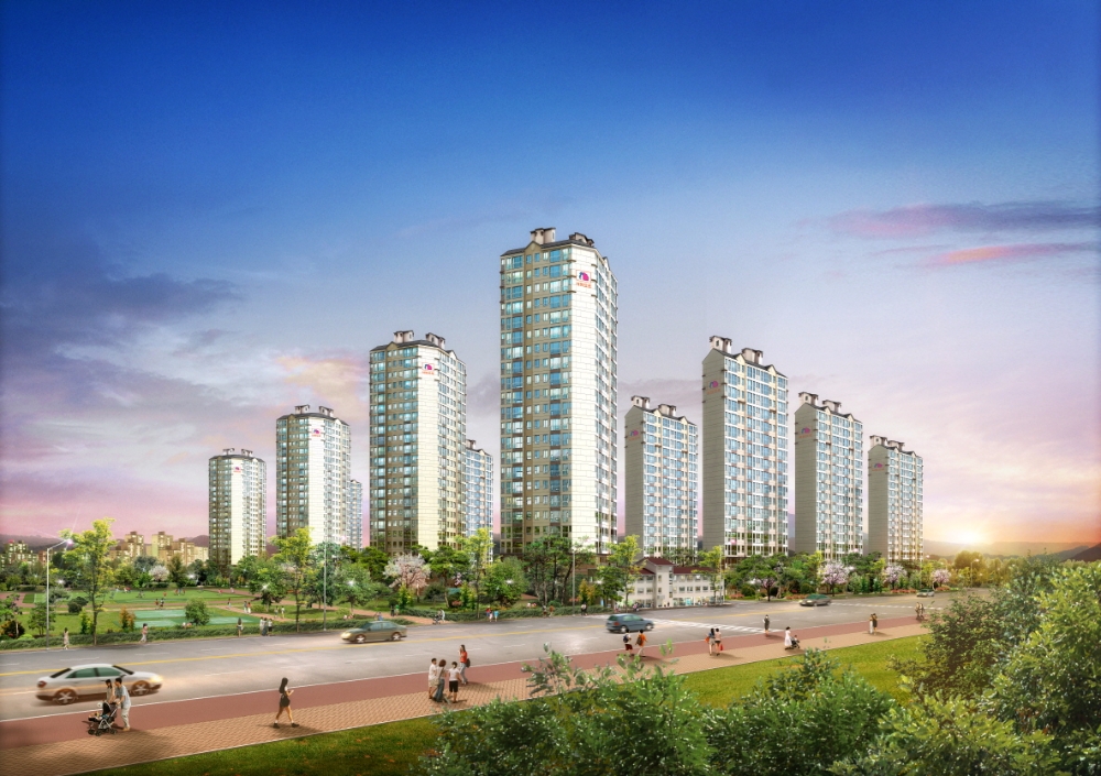 광주전남혁신도시 사랑으로 부영 투시도.(사진=부영)