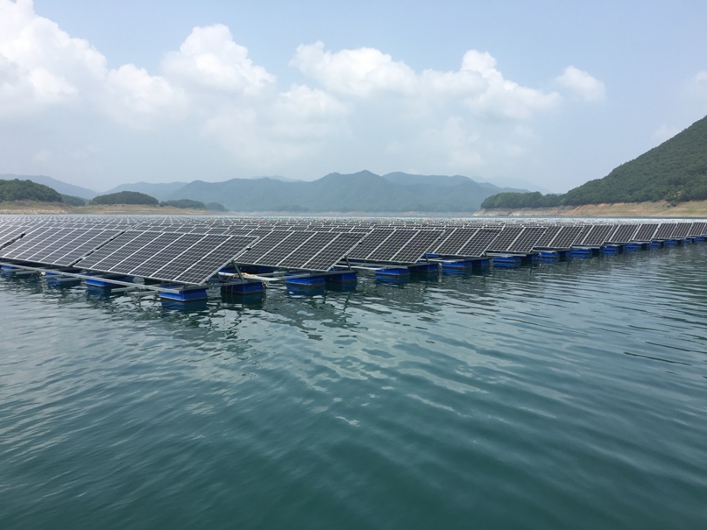 청풍호 수상태양광 발전소.(사진=K-water)