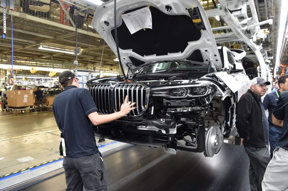 뉴 X7 생산라인.(사진=BMW)