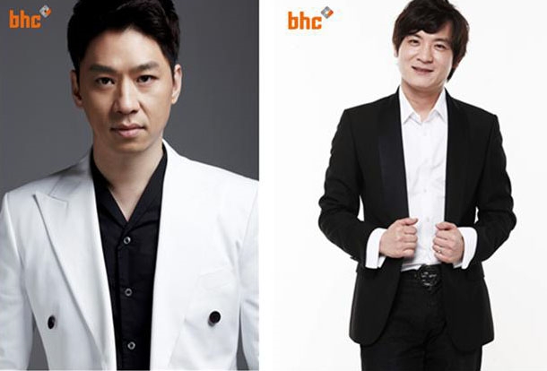 bhc치킨 갈비레오 TV CF 모델로 발탁된 (왼쪽부터) 배우 정상훈, 개그맨 정성호 (사진=bhc)