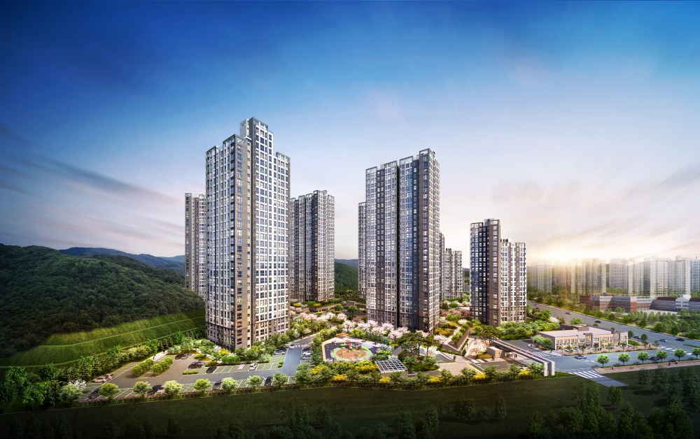 원주기업도시 이지더원 2차 조감도.(사진=라인건설)