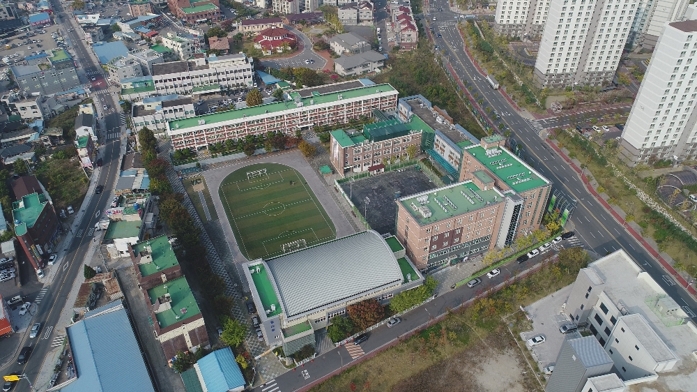 포스코청암상 교육상 포산고등학교 전경