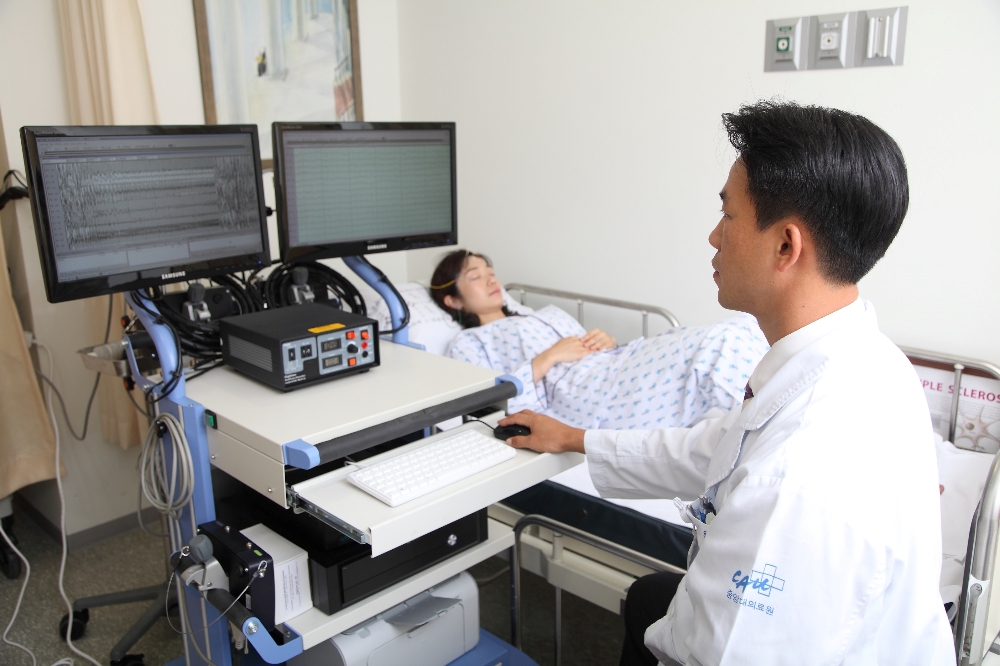 뇌전증 환자 뇌파검사 (사진=중앙대병원)