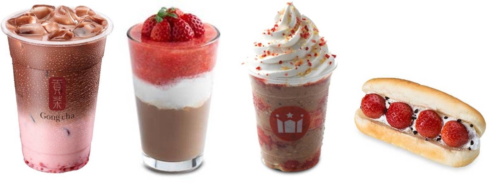 딸기 제품 이미지. (사진= 공차코리아)