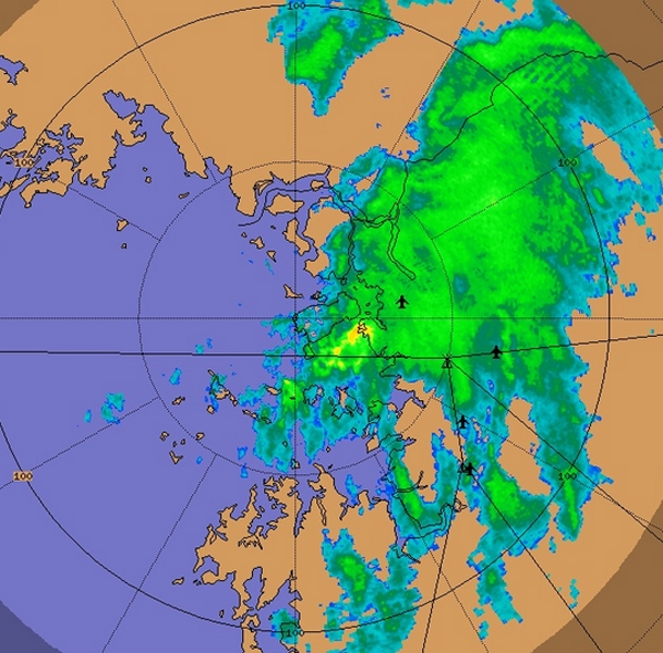 인천날씨, 요란스럽네...천둥-번개 동반한 '눈'