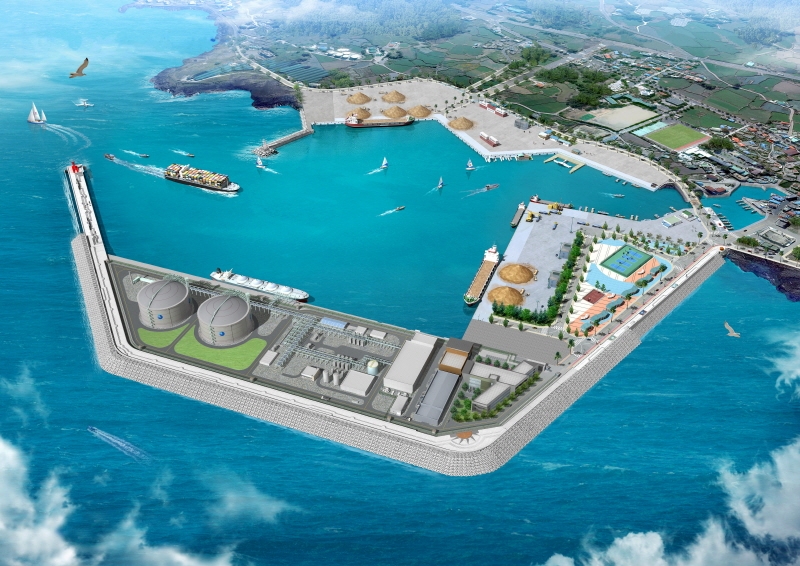제주 애월항 LNG기지 조감도.(사진=포스코건설)