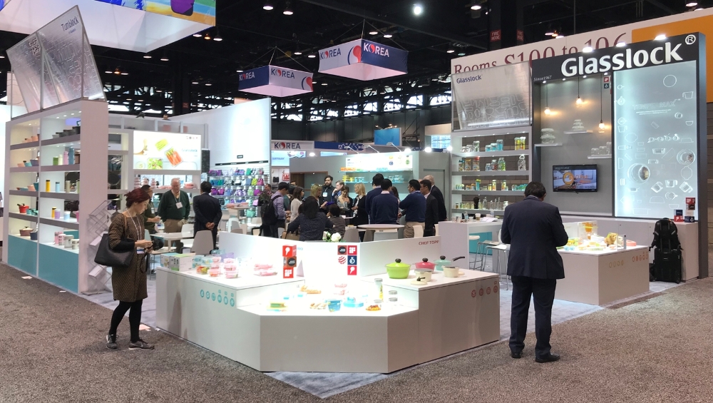 2018 시카고 국제 가정용품 박람회 부스.(사진= 삼광글라스)