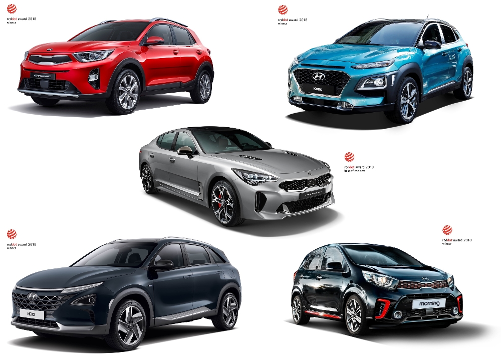 넥쏘ㆍ스팅어ㆍBEAT360 등 6개 출품작, 레드닷 디자인상 수상.(사진=현대.기아차)