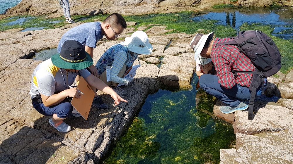 2017년 협력사업에 참여한 부산녹색연합에서 학생과 학부모를 대상으로 해양환경교육을 실시하고 있다.(사진=해양환경관리공단)