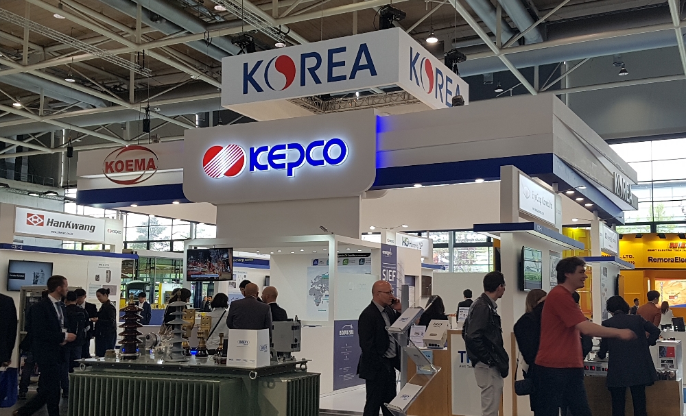한전 중소기업과 하노버 국제 산업박람회 참가 이미지, (사진=한국전력)
