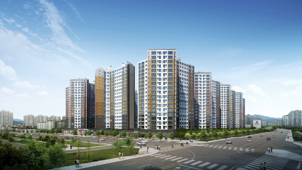 경주 두산위브 트레지움 투시도.(사진=두산중공업)