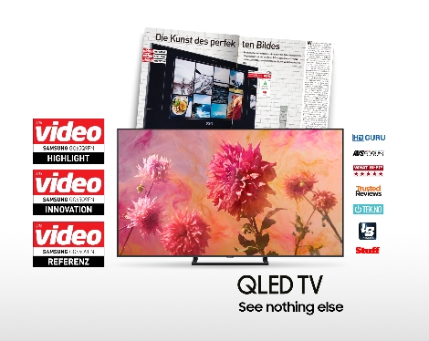 2018년형 삼성 QLED TV가 독일뿐 아니라 유럽 지역에서 권위를 인정받고 있는 AV 전문 평가지 '비디오(Video)'로부터 역대 최고 TV라는 평가를 받았다고 삼성전자가 밝혔다. (사진=삼성전자)