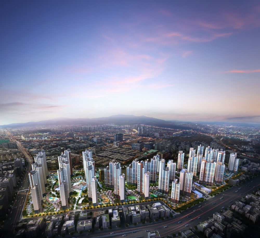 평촌 어바인퍼스트 조감도.(사진=포스코건설 컨소시엄)