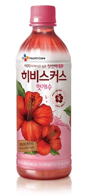 CJ헬스케어 히비스커스 헛개수(사진=. CJ헬스케어)