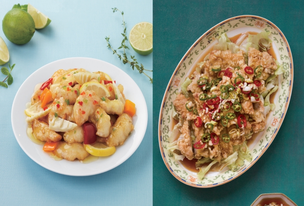 좌)레몬 치킨 우)유린기