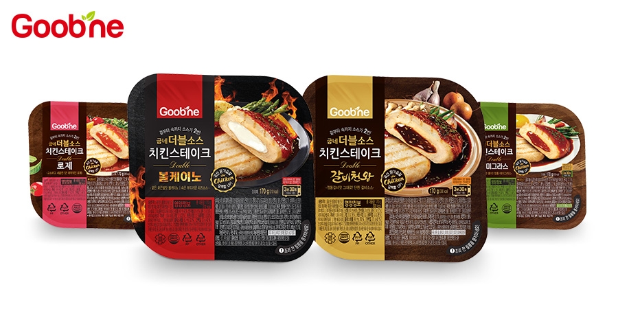 굽네 더블 소스 치킨 스테이크 4종 이미지.(사진=굽네치킨)