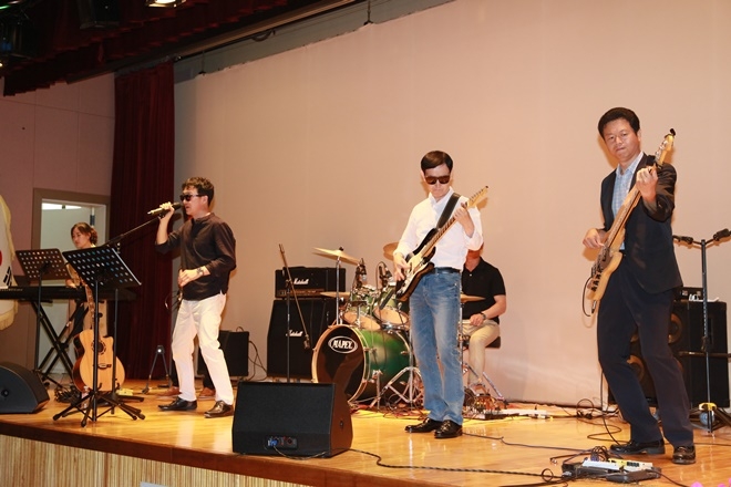 울산경찰 록밴드 공연모습.(사진제공=울산경찰청)