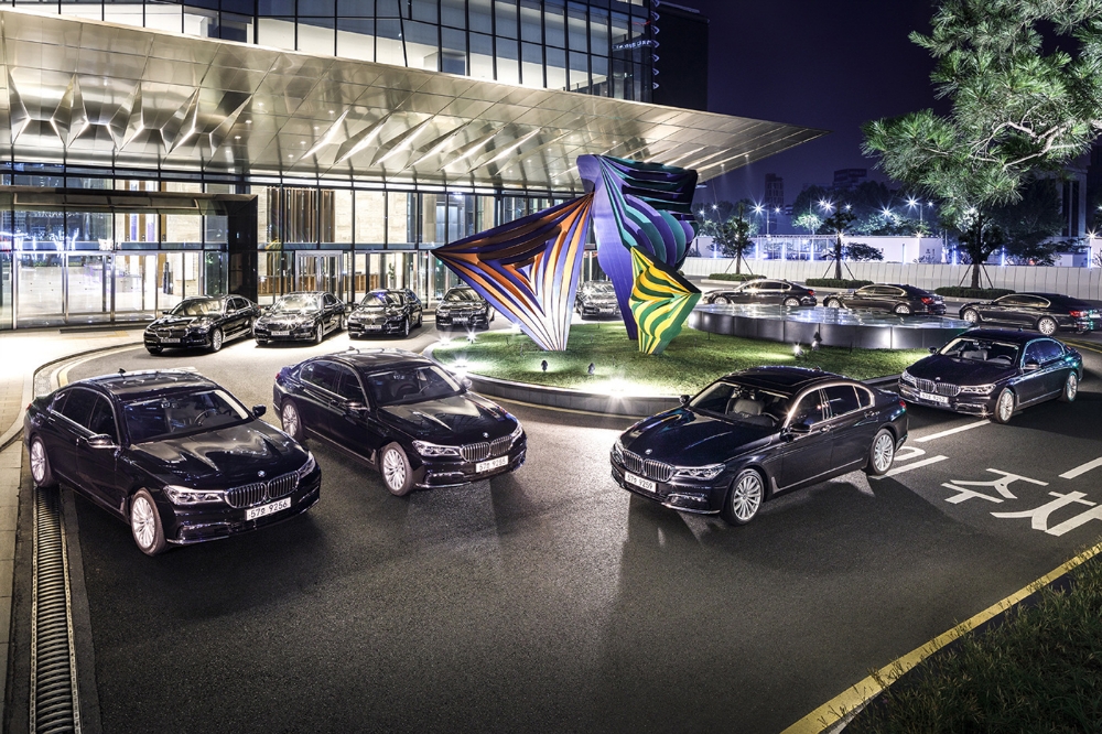 BMW 인터콘티넨탈호텔 7시리즈 의전차 공급.(사진=BMW 그룹 코리아)