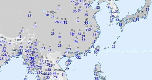 기록적 폭염, 동북아 강타...한일 양국이 뜨겁다 '전세계 탑'