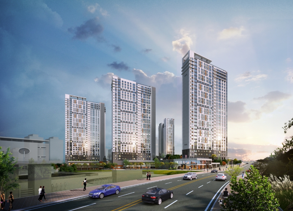 하남포웰시티 B6블록 투시도.(사진=현대건설 컨소시엄)