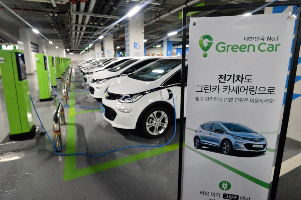 전기차·하이브리드 차량 총 100대 추가 도입.(사진=그린카)