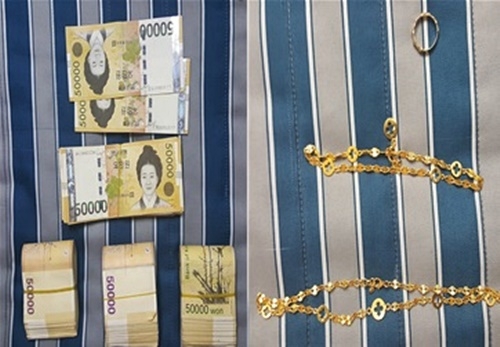 피해품 압수.(사진제공=부산지방경찰청)