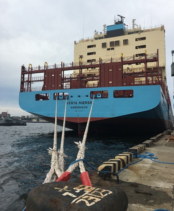 Venta Maersk호.(사진제공=부산항만공사)