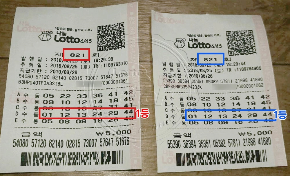 821회 1등 당첨자 30대 남성 “부부가 동시에 로또 1등 당첨”