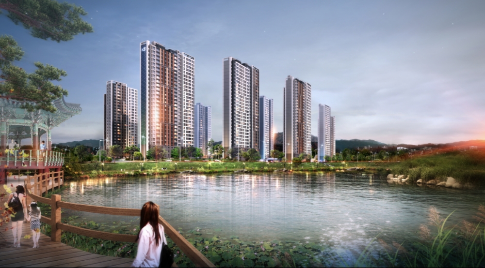 문성레이크자이 투시도.(사진=GS건설)