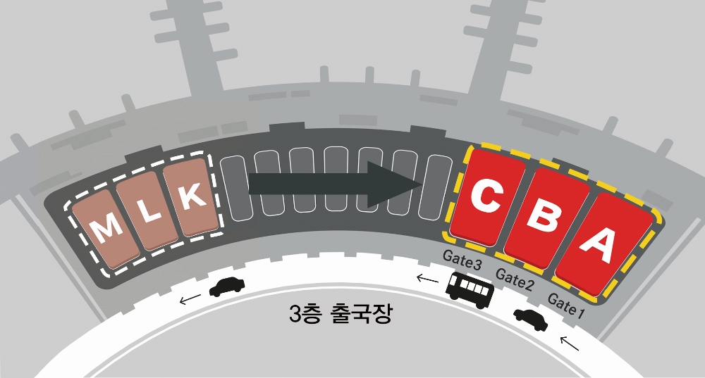 카운터 지도 (사진=아사아나항공)