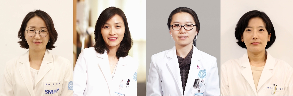 분당서울대병원 순환기내과 윤연이, 내분비내과 김경민, 영상의학과 윤보라, 순환기내과 서정원 교수 (사진=분당서울대)