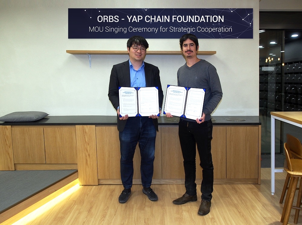 얍체인 재단, 이스라엘 블록체인 기업 옵스(ORBS)와 전략적 업무협약