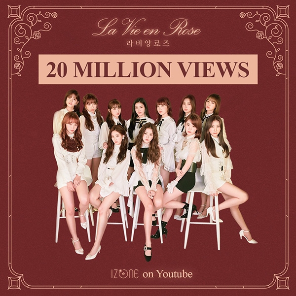 아이즈원(IZ*ONE), 타이틀곡 ‘라비앙로즈’ 조회수 2천만뷰 돌파