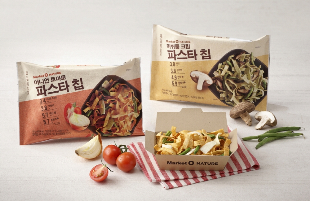 오리온, 신개념 원물요리간식 ‘마켓오 네이처 파스타칩’ 2종 출시