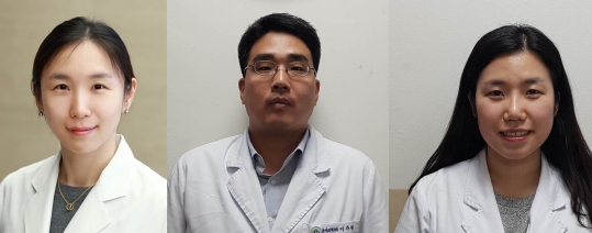 (왼쪽부터)건국대병원 진단검사의학과 김한아 교수, 이주원 전공의, 박미경 전공의. (사진=건국대병원)