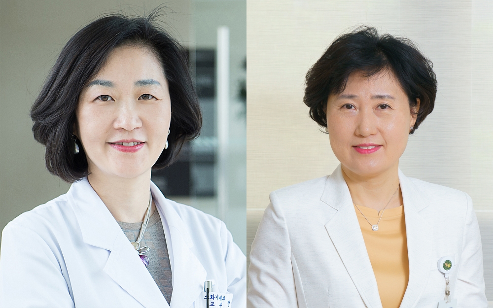 (사진=왼쪽부터 이대목동병원 정성애 교수,현석경 간호부원장)