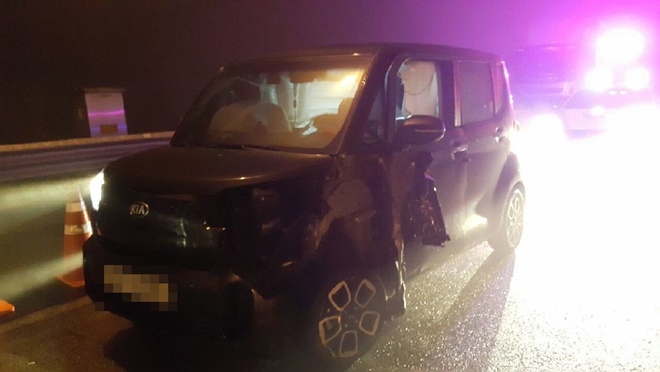 도주차량.(사진제공=부산지방경찰청)