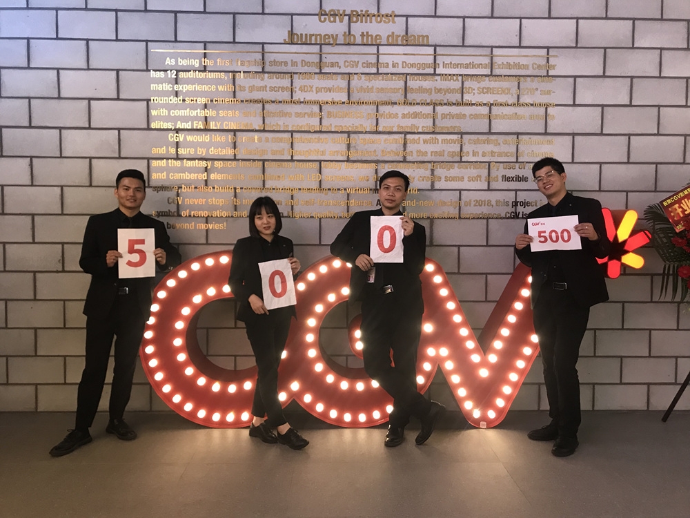 CJ CGV, 국내외 통합 500호점 돌파