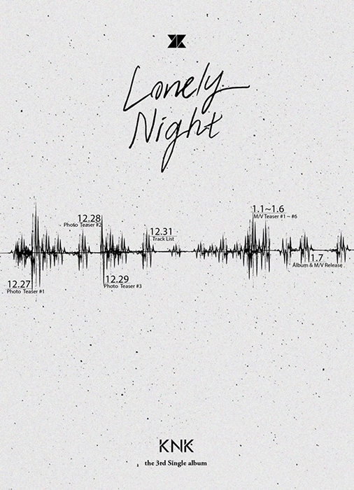 크나큰, 내년 1월 7일 세 번째 싱글 ‘론리 나잇(Lonely Night)’으로 컴백