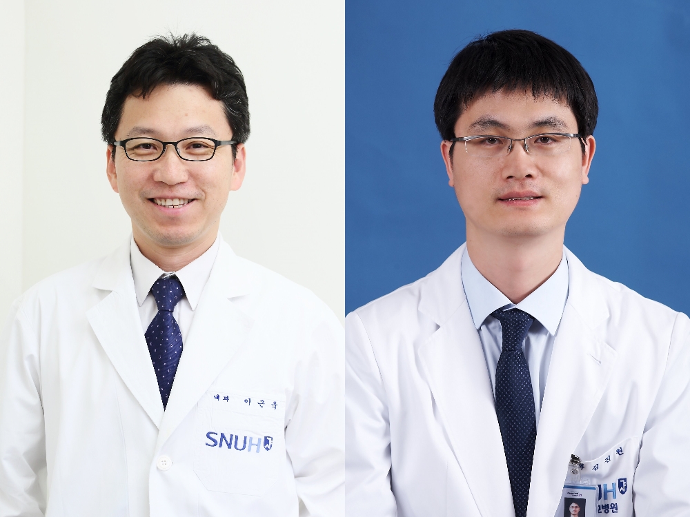 분당서울대병원 혈액종양내과 이근욱(좌), 김진원(우) 교수 (사진=분당서울대병원)